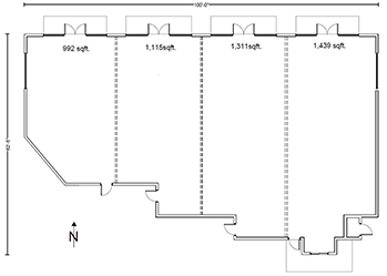 Floorplan for Combination Unit 3231 Delta Plaza